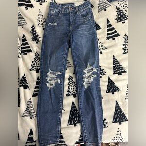 NWT American Eagle High rise jeggings size 00 short